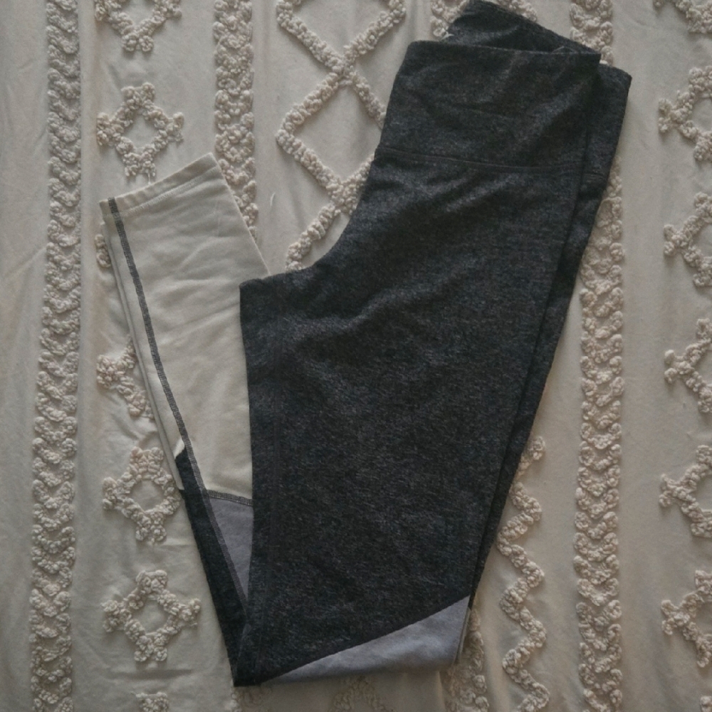 Gray and White Leggings